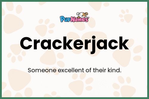 Crackerjack dog name meaning