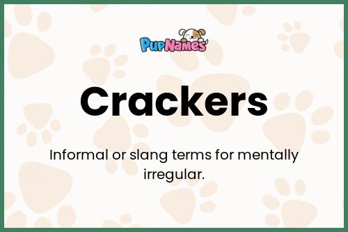 Crackers dog name meaning