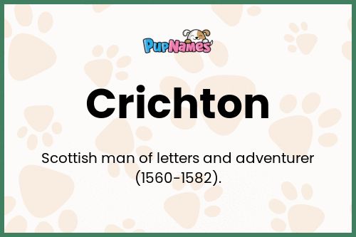 Crichton dog name meaning