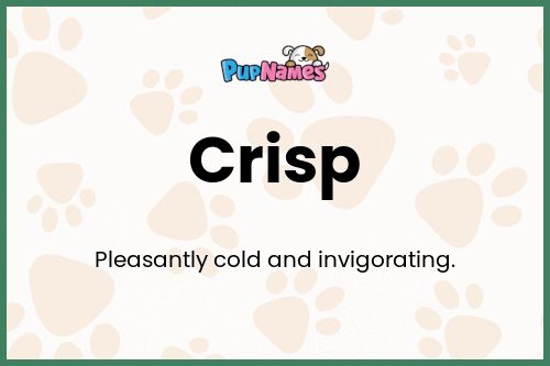 Crisp dog name meaning