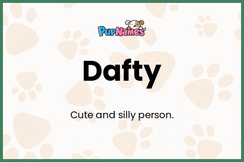 Dafty dog name meaning