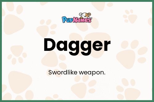 Dagger dog name meaning