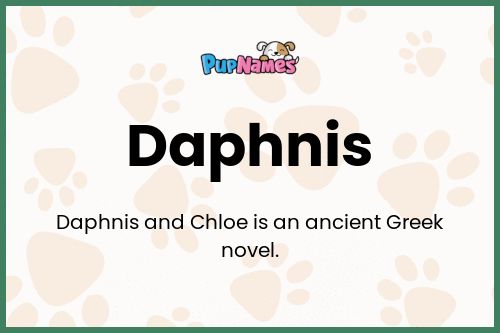 Daphnis dog name meaning