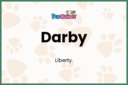 Darby dog name meaning