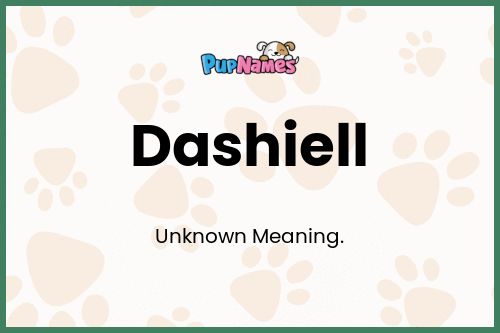 Dashiell dog name meaning