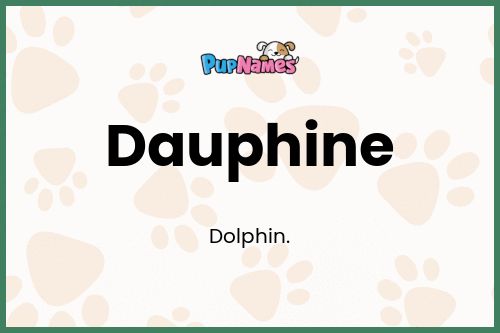 Dauphine dog name meaning