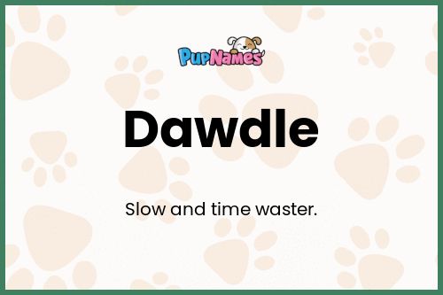 Dawdle dog name meaning