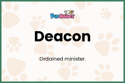 Deacon dog name meaning