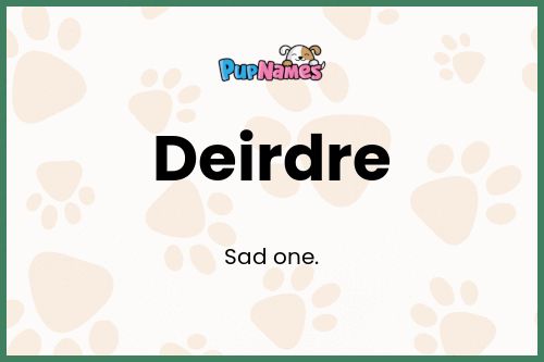 Deirdre dog name meaning