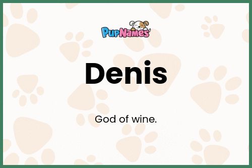 Denis dog name meaning