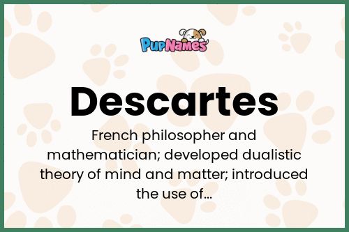 Descartes dog name meaning