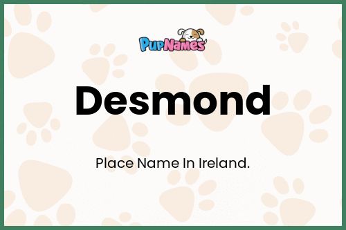 Desmond dog name meaning