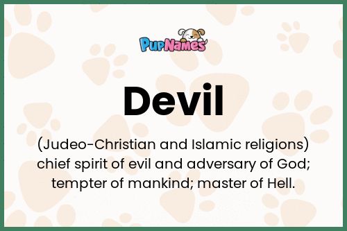 Devil dog name meaning