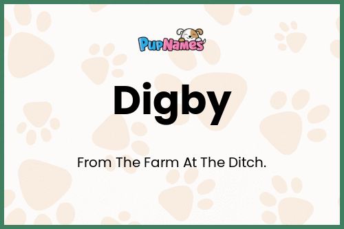 Digby dog name meaning