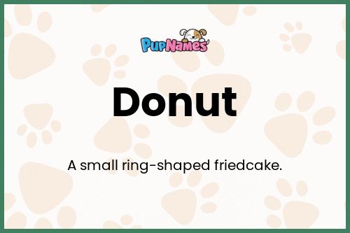 Donut dog name meaning