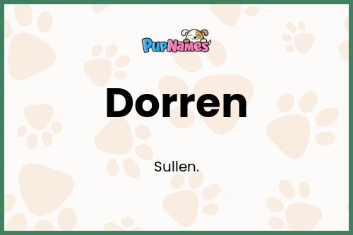 Dorren dog name meaning