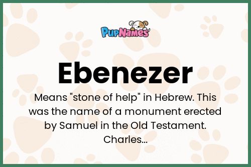 Ebenezer dog name meaning