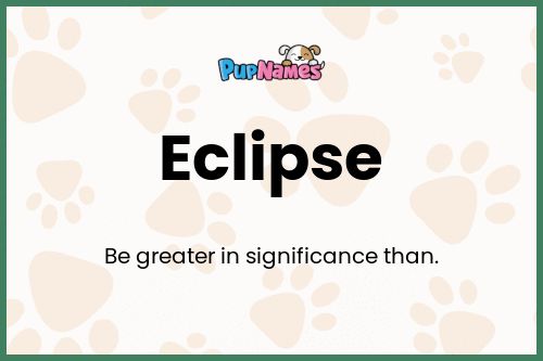 Eclipse dog name meaning