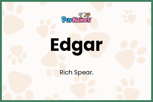 Edgar dog name meaning