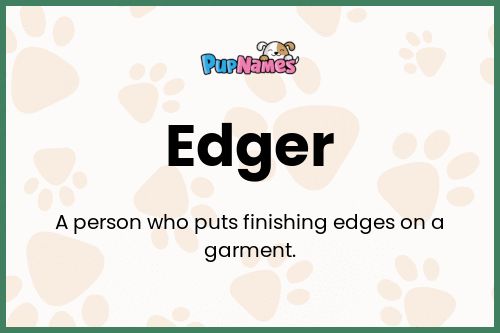 Edger dog name meaning