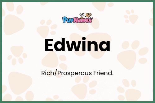 Edwina dog name meaning