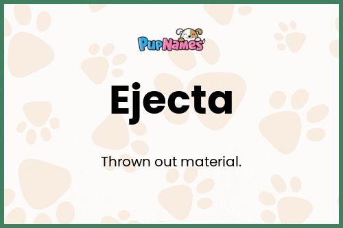 Ejecta dog name meaning