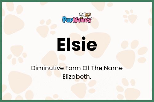 Elsie dog name meaning