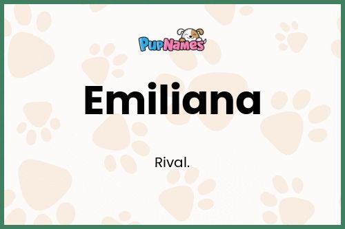 Emiliana dog name meaning