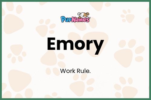 Emory dog name meaning