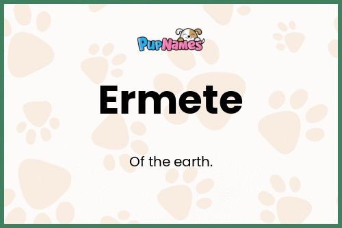 Ermete dog name meaning