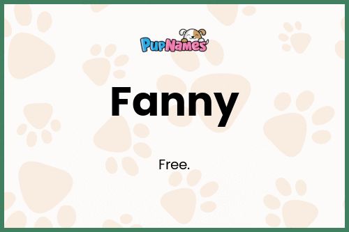 Fanny dog name meaning