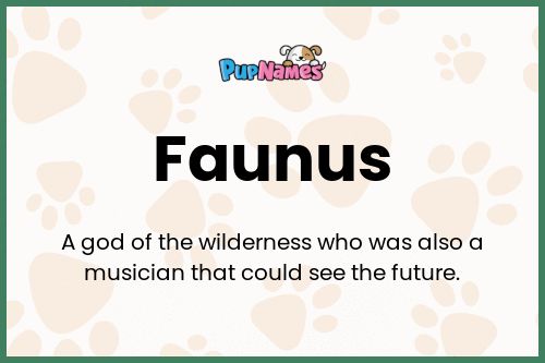 Faunus dog name meaning