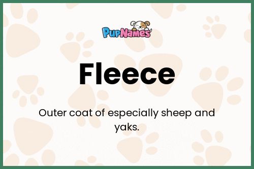 Fleece dog name meaning