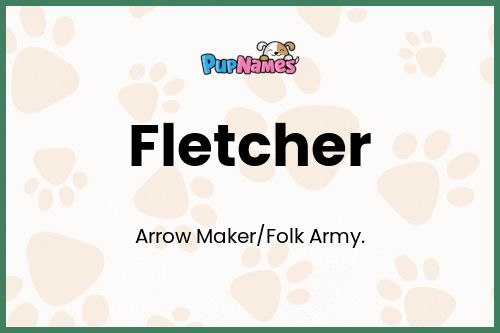 Fletcher dog name meaning