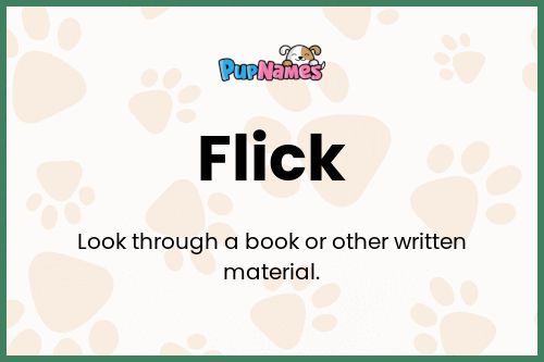 Flick dog name meaning