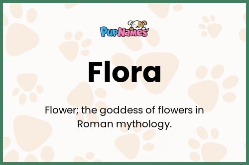 Flora dog name meaning