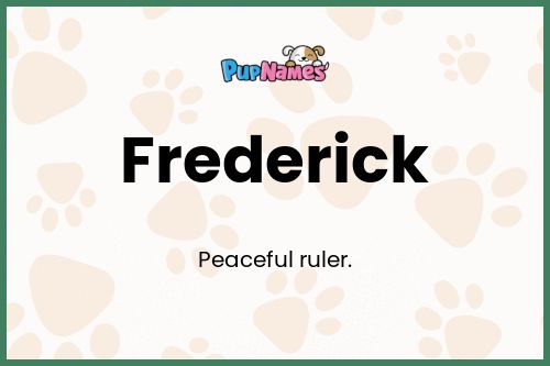 Frederick dog name meaning