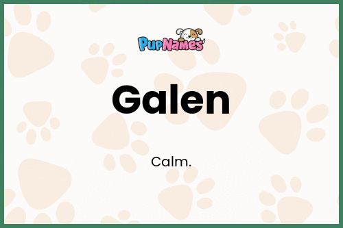 Galen dog name meaning