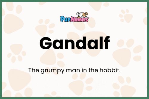 Gandalf dog name meaning