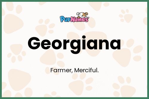 Georgiana dog name meaning