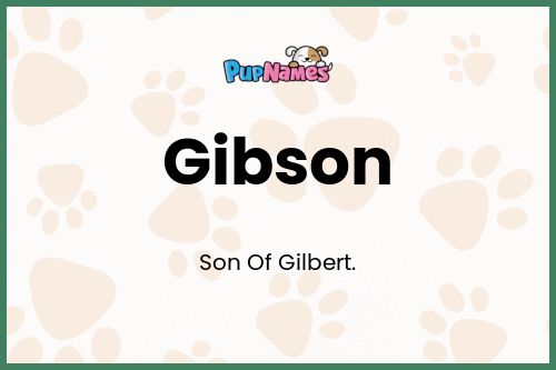 Gibson dog name meaning