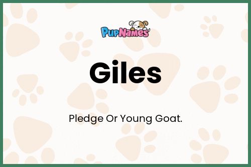 Giles dog name meaning