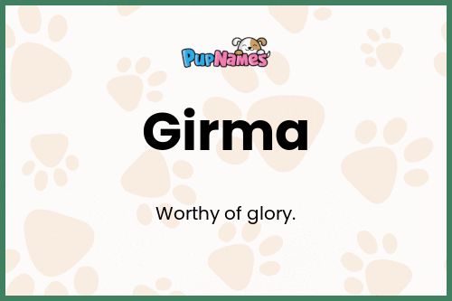 Girma dog name meaning