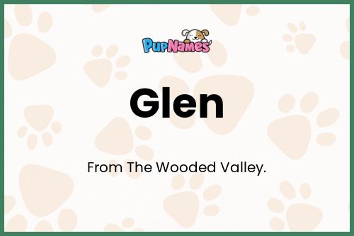 Glen dog name meaning