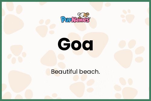 Goa dog name meaning