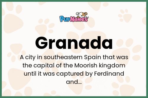 Granada dog name meaning