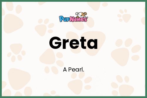 Greta dog name meaning