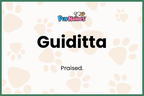 Guiditta dog name meaning