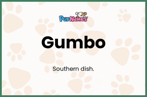 Gumbo dog name meaning