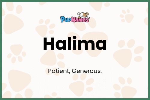 Halima dog name meaning